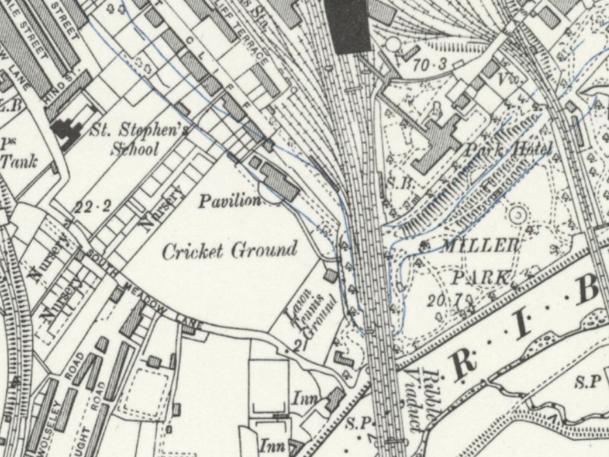 Preston - West Cliff : Map credit National Library of Scotland